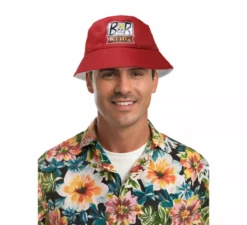 Cappello rosso da re della birra per adulto