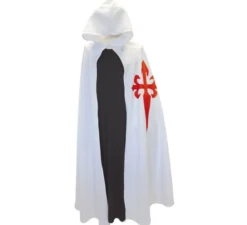 Cappotto medievale santiago blanca per adulti