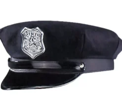 Cappuccio della polizia locale con targa