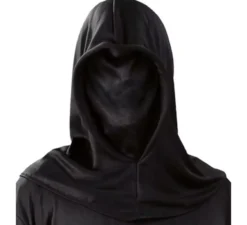Cappuccio di stoffa nero per Halloween