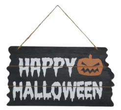 Cartello 'Happy Halloween' 34X19 cm