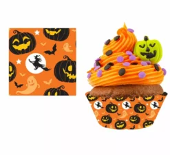 cartine per cupcake alla zucca da 5 cm