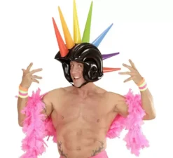 Casco chiodato multicolore gonfiabile da 90 cm