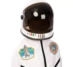 Casco da astronauta bianco e nero per bambini 21x23x22 cm