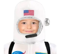 Casco da astronauta USA bianco per bambini
