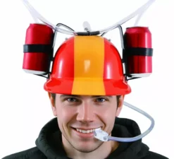 Casco da bere con bandiera spagnola