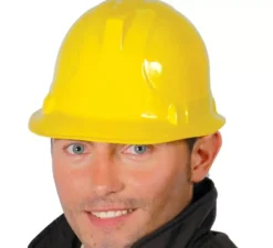 Casco da operaio o muratore di plastica