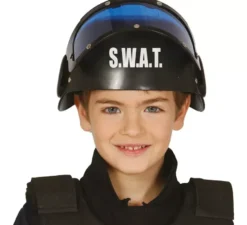 Casco della polizia dello swat del bambino