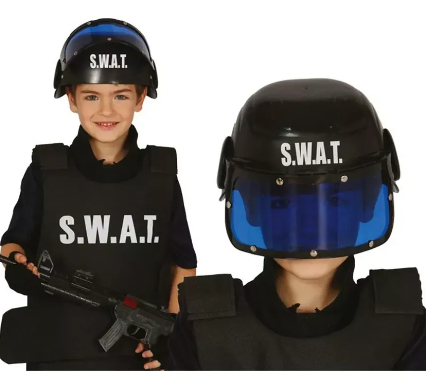 Casco della polizia dello swat del bambino