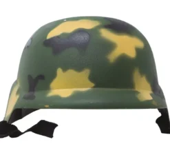 Casco militare con corda