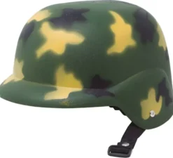 Casco militare con corda