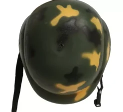 Casco militare con corda