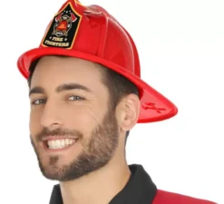 Casco rosso pompiere