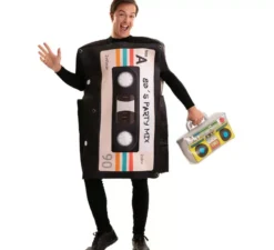 Cassette 80s costume adulto