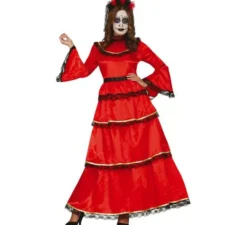 Catrina costume rosso per le donne