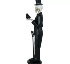 Cavaliere scheletro in resina 28x8 cm