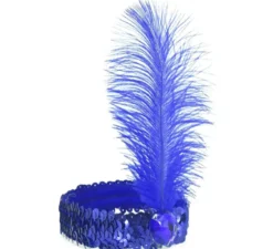 Cerchietto Charleston con piuma in vari colori