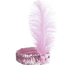 Cerchietto Charleston con piuma in vari colori