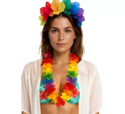 Cerchietto con fiori multicolori