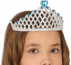 Cerchietto da principessa in argento con cuore