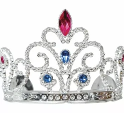 Cerchietto da principessa in argento con pietre