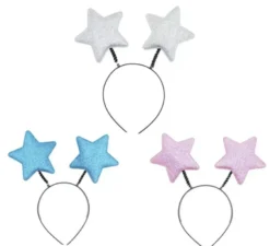Cerchietto di stelle luminose colori assortiti