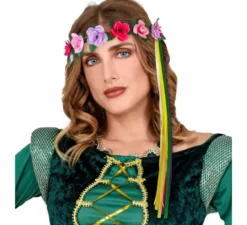Cerchietto Fiore con Nastri Multicolor in 6 modelli assortiti