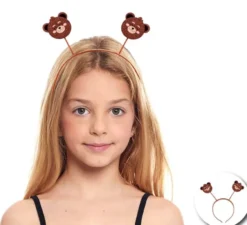 Cerchietto per bambini con orso bruno