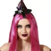 Cerchietto per mini cappello da strega multicolore