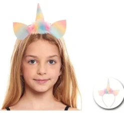 Cerchietto per unicorno con orecchie sfumate