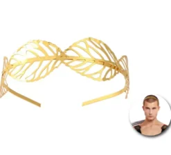 Cerchietto romano con foglie dorate