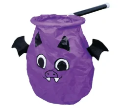 Cestino per pipistrelli viola con bastone