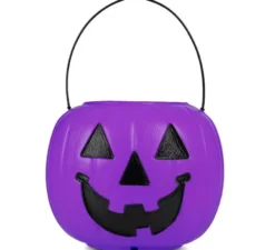Cesto di zucca viola con manico 21,6x21,6x30,5 cm