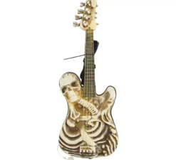 Chitarra scheletrica da 58 cm con luci e suoni