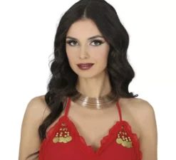 Choker metallizzato oro