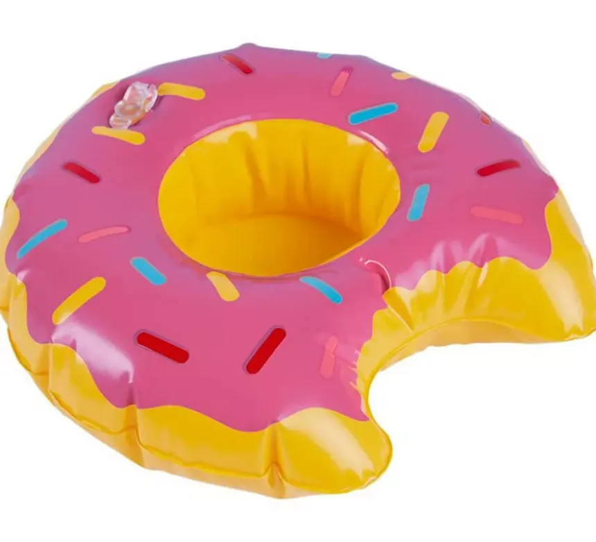 Ciambella gonfiabile porta bibita in 3 coloriassortiti
