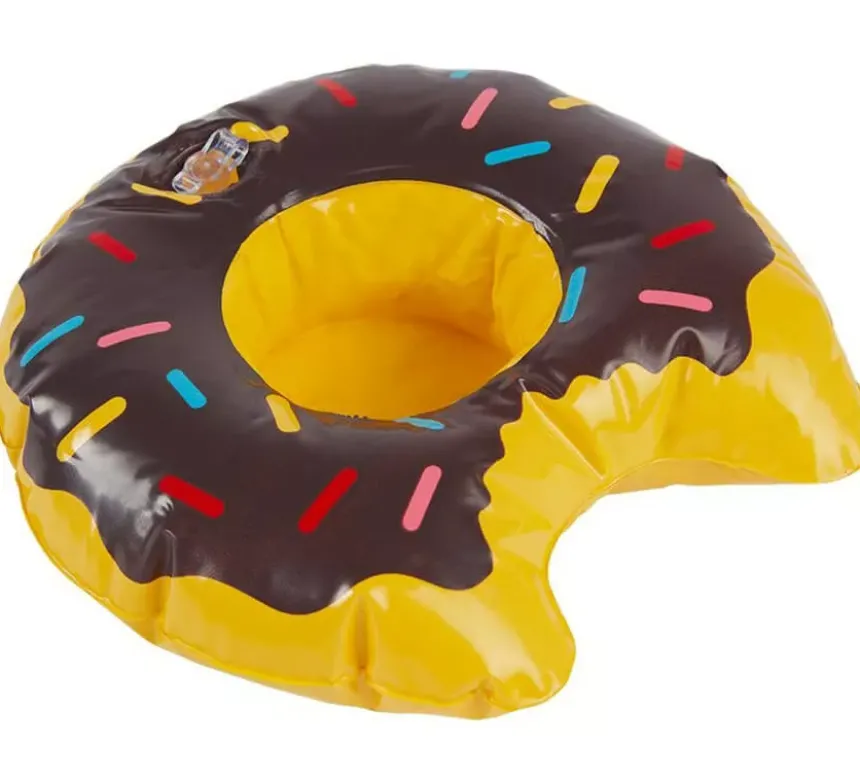 Ciambella gonfiabile porta bibita in 3 coloriassortiti