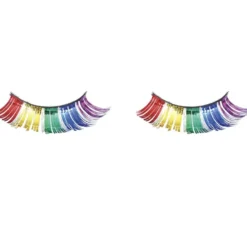 Ciglia finte arcobaleno metallizzato