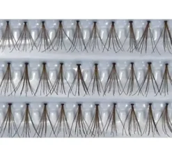 Ciglia finte capelli veri in marrone
