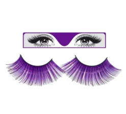 Ciglia lunghe color lilla argento