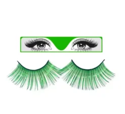 Ciglia lunghe verde argento