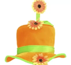 Cilindro da clown in gommapiuma con fiore