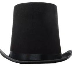 Cilindro nero alto 20 cm