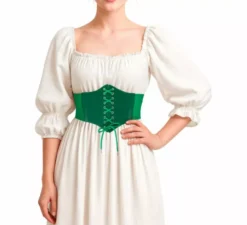 Cintura corsetto verde da donna