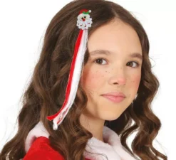 Ciocca di Babbo Natale per capelli bambini 30 cm