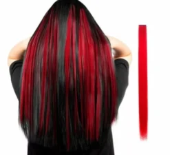 Ciocca lunga dritta in vari colori con clip