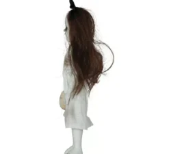 Ciondolo a forma di bambina con peluche da 30 cm