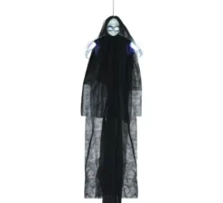 Ciondolo Bambina Occhi Neri con Luce e Suono 130 cm