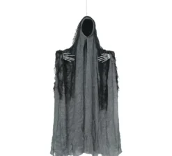 Ciondolo fantasma con mantello grigio da 50 cm