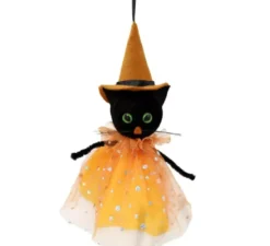 Ciondolo gatto nero vestito 30 cm